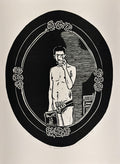 The bedroom mirror